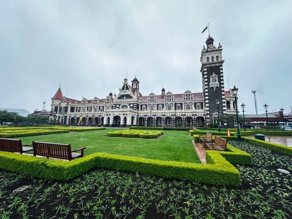Vista panorámica de Dunedin, ciudad universitaria y cultural en la Isla Sur de Nueva Zelanda